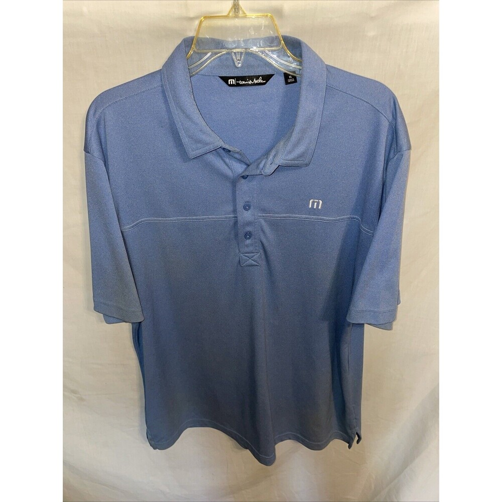 Travis Mathew Men’s Golf Casual Shirt Size XL Blue Athleisure Tennis Active